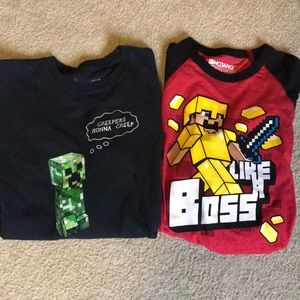 Minecraft long sleeve t shirts